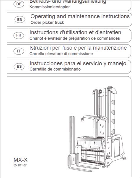Still mx x order picker general 1 2 80v forklift service repair workshop manual. - Christian counselors manual by gary r collins.