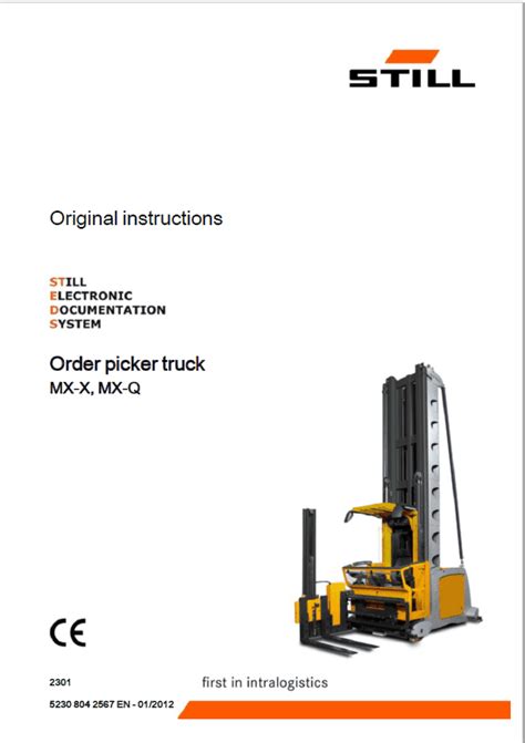 Still mx x order picker generation 3 48v forklift service repair workshop manual. - Manual kenwood tm 271 en espanol.