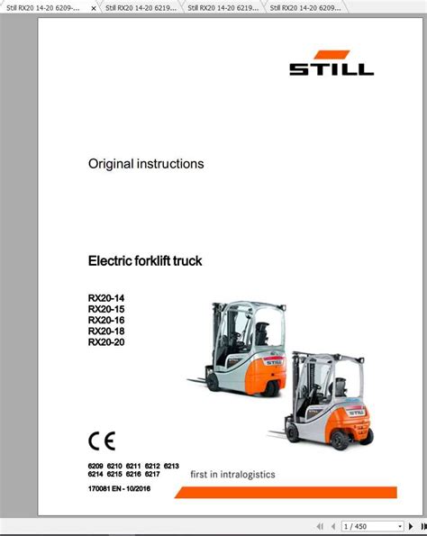 Still rx 20 rx20 lift fork truck parts part manual. - Micros fidelio suite 7 cashiering manual.