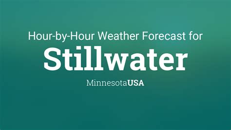 Stillwater hour by hour weather outlook with 48 hour view projecting temperatures, sky conditions, rain or snow chance, dew-point, relative humidity, precipitation, and wind direction with speed. Stillwater, MN traffic conditions and updates are included - as well as any NWS alerts, warnings, and advisories for the Stillwater area and overall ... . 