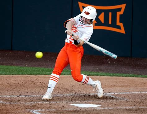 STILLWATER — As Oklahoma State’s leadoff hitter, Kiley Naomi relishes the role of tone-setter. When she sent the first pitch she saw on Friday afternoon over the left field fence, her job was done. The overall fifth-seeded Cowgirls cruised to a 10-0 run-rule victory over Campbell in the opening round of the NCAA Stillwater Regional at .... 
