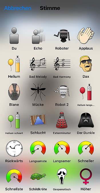 Stimmenverzerrer-App