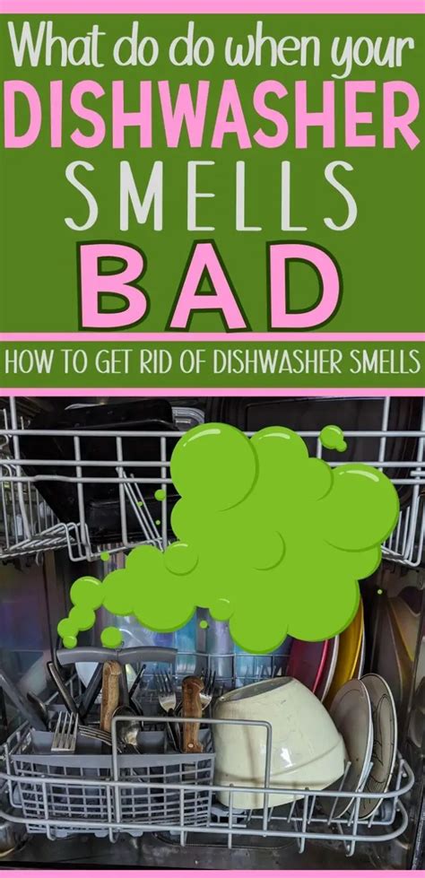 Stinky dishwasher. Add the Vinegar. Pour at least one cup of distilled white vinegar or three-fourths cup of cleaning vinegar into a dishwasher-safe bowl. Place the bowl on the top rack of the dishwasher. Using a bit more—up to two cups if the dishwasher has never been cleaned—is perfectly fine. Do not add any dishwasher detergent. 