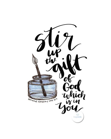 Stir Up The Gifts Scripture