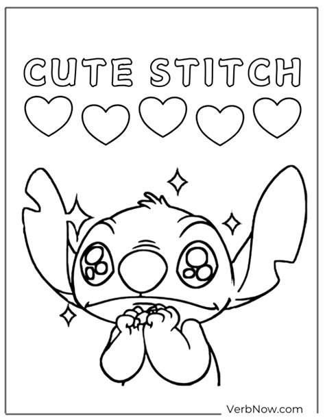 Stitch Coloring Shee
