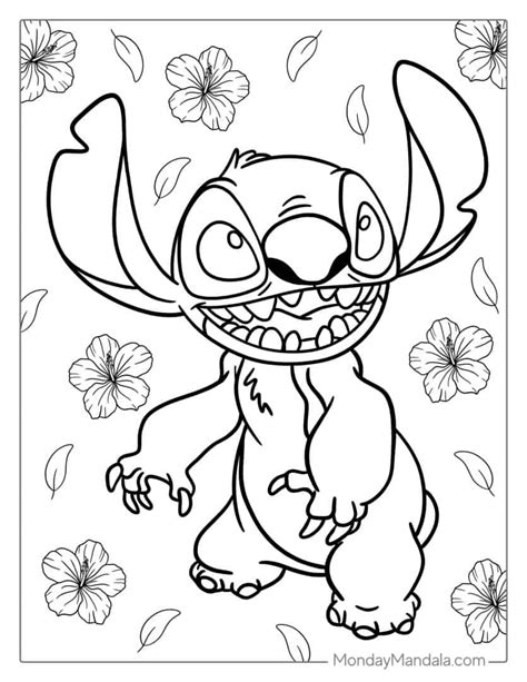 Stitch Free Coloring Pages