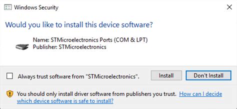 Stm32 virtual com port driver windows 11.  Run the installer and follow ...