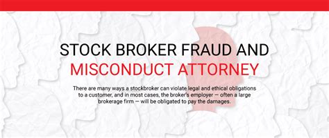 Stock Broker Fraud and Misconduct Attorneys - Stock Market Loss