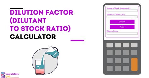 Stock dilution calculator.  Convert units, set factors, enforce pipet/...