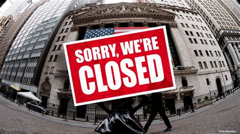 On stock market holidays, the NYSE and Nasdaq close for the entire