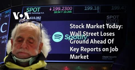 Stock market today: Wall Street loses ground ahead of key reports on the job market