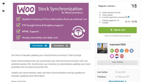 Stock sync woocommerce.  Jul 25, 2022 · Stock Synchronization lets you syn...