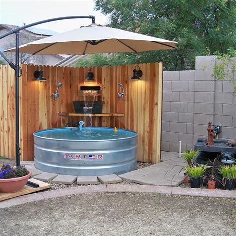 Stock tank pool kit. While in-ground pools start around $20,000 and above-ground pools start $2,000, stock tank pools might only cost you about $500 between the tank and the maintenance supplies. They’re DIY-friendly. 