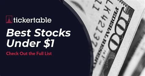 Stock under $1. Things To Know About Stock under $1. 