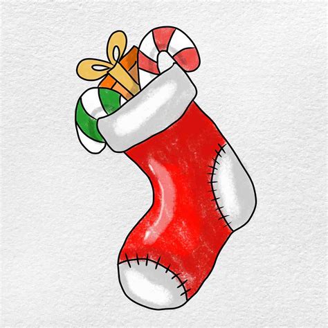 Stockings Christmas Drawing