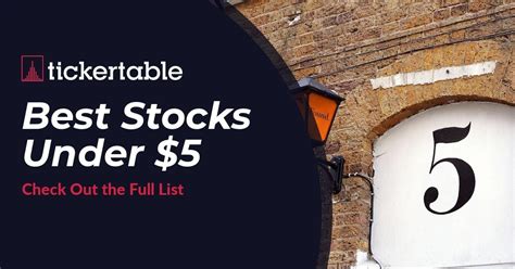 Oct 25, 2023 · The company is still far from its 2019 peak, but recent momentum may make this stock a bargain buy at under $20 a share. 9 of the Best Stocks to Buy Under $5 Find the gems in the low-priced stock ... 