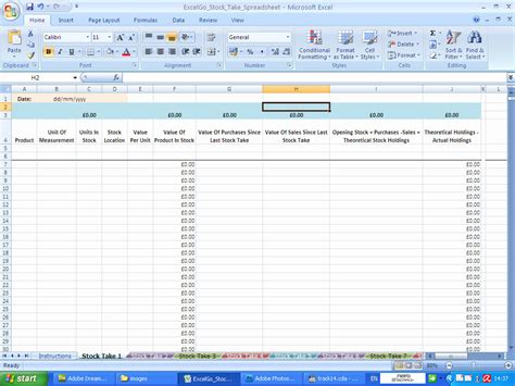 Stocktake Excel Spreadsheet Pertaining To Excel Data Entry Form