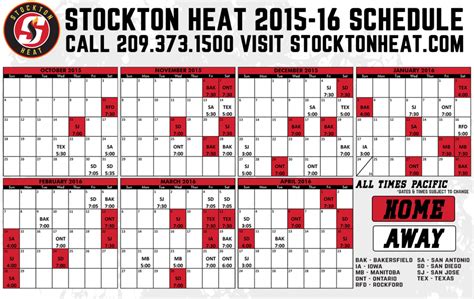 Stockton Heat Schedule 2022 2023