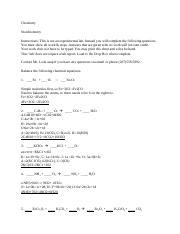 Stoichiometry And Solutions Take Home Test Answers