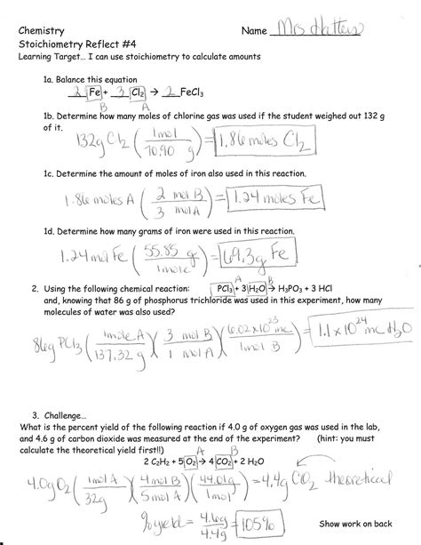 Stoichiometry WorkSheet #1: Worked Solutions Answer the following questions on your own paper. Show all work. Circle the final answer, giving units and the correct number of significant figures. 1. Based on the following equation, how many moles of each product are produced when 5.9 moles of Zn(OH) 2 are reacted with H 3 PO 4? (You need.