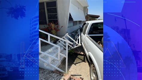 Stolen pickup crashes into Yucaipa mobile home, SBSD says