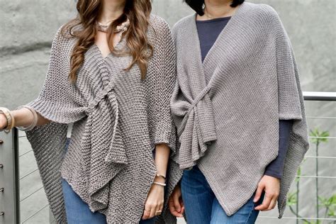 Stone Ridge Ruana pattern by Two of Wands Modern Knitting Patterns