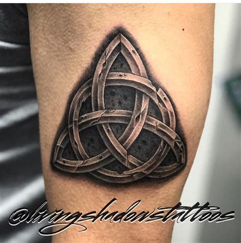 Stone Triquetra by Austin Bunker at 1st Revelations Tattoos in