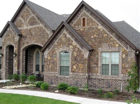 Stone Veneer With Brick Accents - Photos & Ideas Houzz