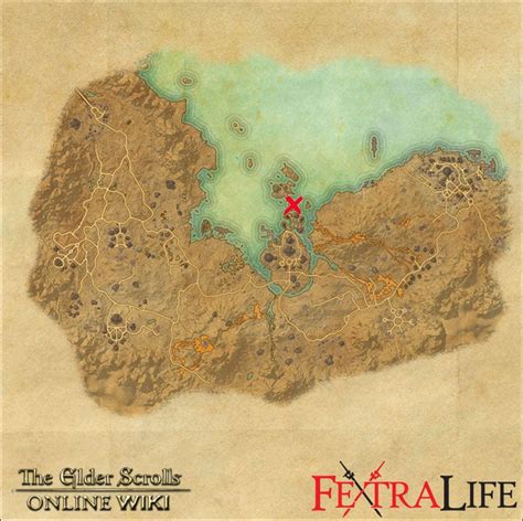 The Enchanter Survey: Stonefalls is a Crafting Survey map that marks where a bountiful supply amount of runes can be found. Head east from the Othrenis Wayshrine to Othrenis. Face the steps in front of Othrenis.. 