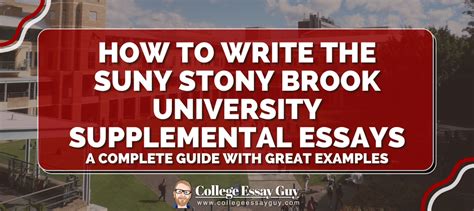 Stony Brook Supplemental Essay 2023