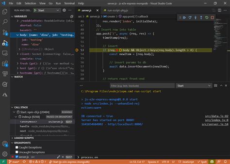 Stop Execution In Visual Studio Code