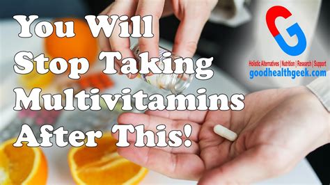 Stop Taking Multivitamins 