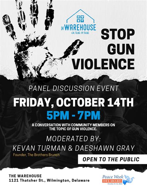 Stop gun violence panel discussion taking place tonight