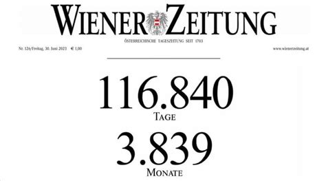Stop the press: Vienna newspaper Wiener Zeitung ends daily print edition after 320 years