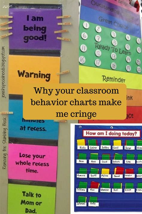 Stop using behavior flip charts. The sign, or flip card, gets turned around to indicate when it is O.K. to enter and when it is not. Much the same, the flip card will tell the student when it is O.K. to do a particular behavior and when it is no longer appropriate. Of course, not every behavior lends itself to this strategy. 