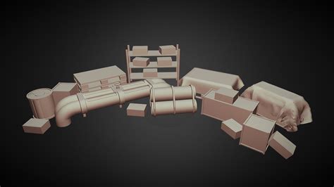 Storage room 3d model.  Storage Room - Download Free 3D model by Robin [185810e] - Sketchfa...