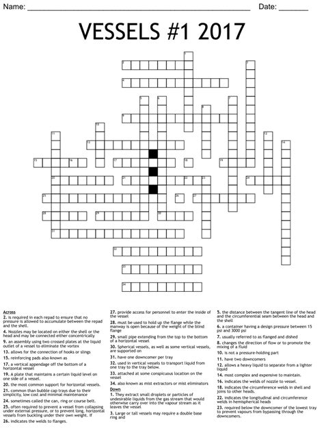 The Crossword Solver found 30 answers to "Drinking vessel (7)", 7 letters crossword clue. The Crossword Solver finds answers to classic crosswords and cryptic crossword puzzles. Enter the length or pattern for better results. Click the answer to find similar crossword clues . Enter a Crossword Clue. A clue is required.. 