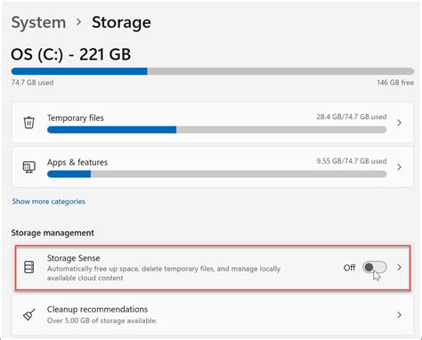 Storagesense - Storage Sense is available for Windows 10 version 1809 and later. Select the Start Menu, and search for Storage settings. Under Storage, turn on Storage Sense by shifting the toggle to On. Any files you haven't used in the last 30 days can be set to online-only when your device runs low on free space. You will also be able to schedule who often ...