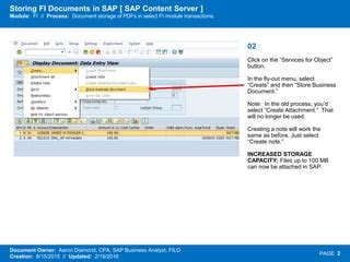 Store business document in sap.  Why this option.  Access SAP's comprehensive onli...