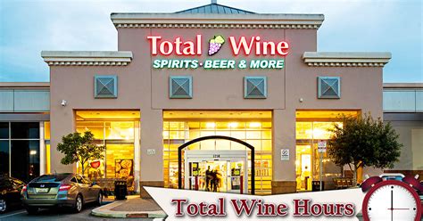 Store hours for total wine. What Time Does Total Wine Open & Close. Total Wine opening and closing time follow the same pattern as most wine stores in America. The operating hours of the … 