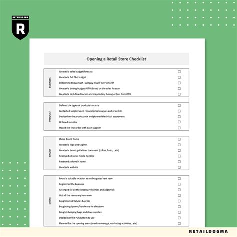 Store opening checklist excel.  No need to install software, just go to Doc...