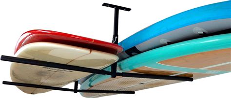 Store your board. 62.5" L x 1.5" W x 12.125"-20.125" H. Tech Specs. Installation. Highlights. Maximize Ceiling Storage The Hi-Port 2 offers x-large capacity for storing your kayaks on the ceiling of your garage, boathouse, or shed. The double-sided, adjustable rack is the perfect solution for your gear. Great for holding different types of kayaks up to 36” wide. 