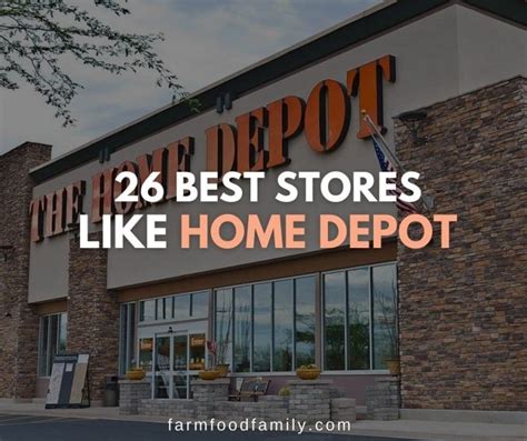 Stores like home depot. Find out 12 stores like Home Depot that offer similar products, prices and services for your DIY and construction needs. Compare brands and sites like The Home Depot in style, price and range across the US, Canada … 