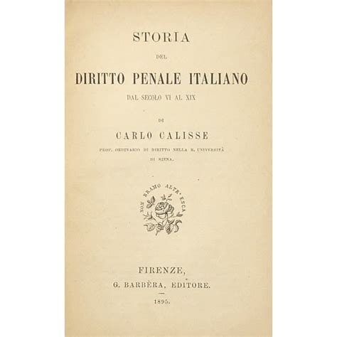 Storia del diritto penale italiano dal secolo vi al xix. - Den and pack meeting resource guide.