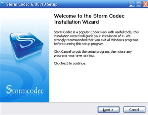 Storm Codec - Download