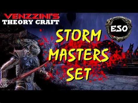Storm master set eso. LVL 50 – CP 160. SET BONUS. (1 item) Adds 657 Critical Chance. (2 items) When you deal Critical Damage, you have a 20% chance to gain a damage shield that absorbs 5000 damage for 6 seconds. While the damage shield holds, you deal 500 Frost Damage to all enemies within 5 meters of you every 1 second. This effect can occur once every 6 … 