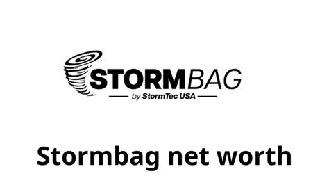 Stormbag net worth. Things To Know About Stormbag net worth. 