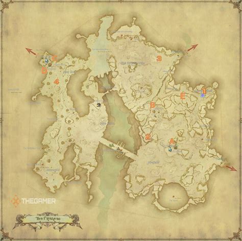 Stormblood Aether Currents Map
