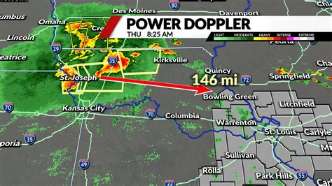 Storms popping up near St. Louis Thursday