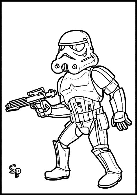 Stormtrooper Coloring Page Coloring Home Pages